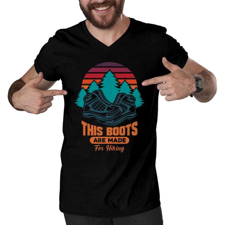 This Boots Are Made For Hiking Explore Travel Lover Men V-Neck Tshirt