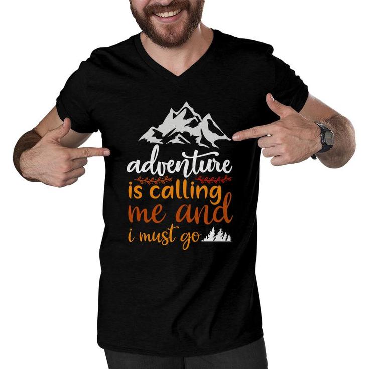 Travel Lovers Said Explore Is Calling Them And They Must Go Men V-Neck Tshirt