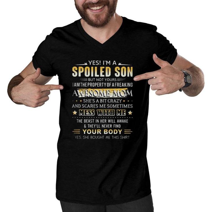 Yes Im A Spoiled Son Awesomeaesthetic Gift 2022 Men V-Neck Tshirt