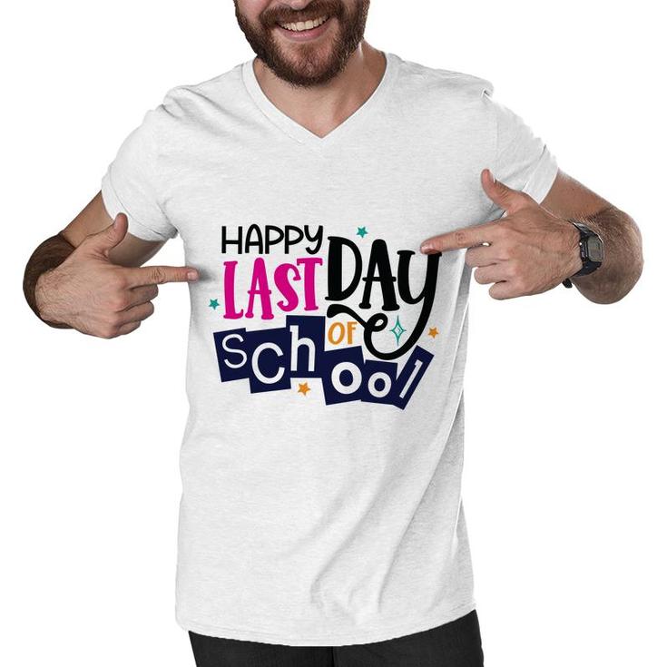 Happy Last Day Of School With Close Best Friends Men V-Neck Tshirt