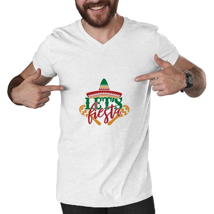 Lets Fiesta Good Decoration Gift For Human Men V-Neck Tshirt