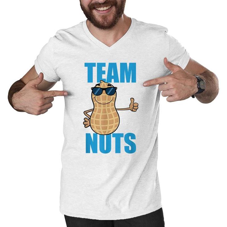 Team Nuts Funny Team Boy Baby Boy Pregnancy Announcement  Men V-Neck Tshirt