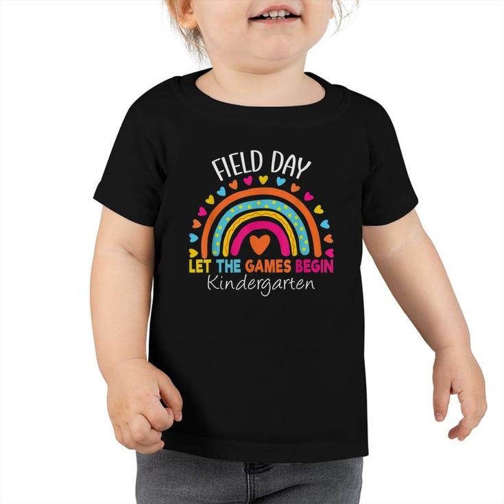 Field Day Kindergarten Rainbow Teacher Kids Girls Student  Toddler Tshirt