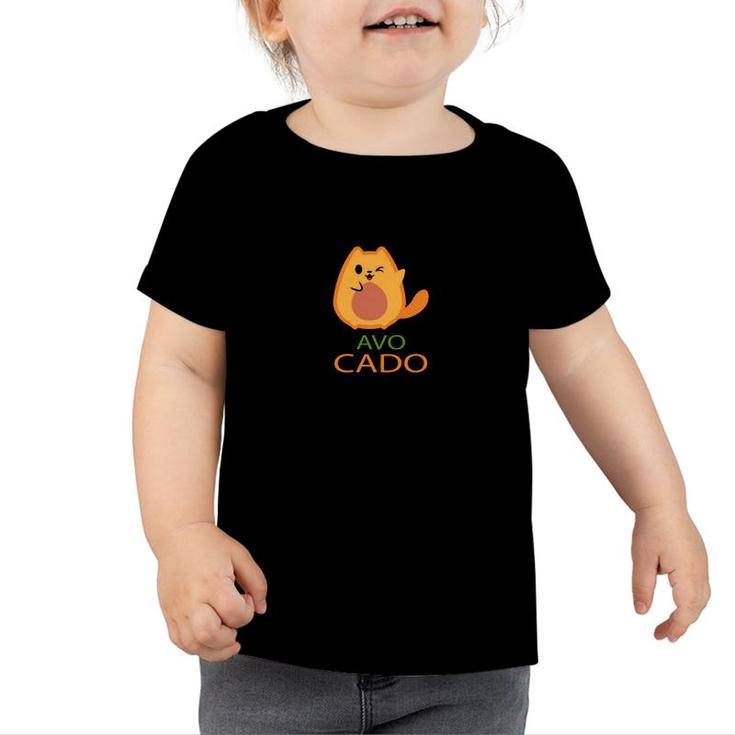 Funny Avocado Cute Cat Animal Gift For Animal Lover Toddler Tshirt