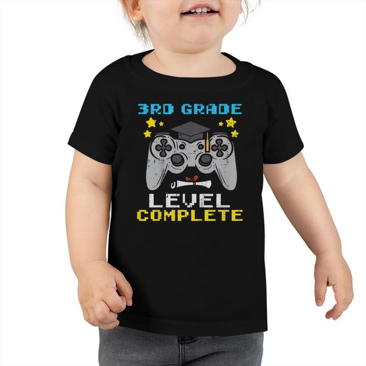 Kids 3Rd Grade Level Complete Game Controller Last Day Of School  Toddler Tshirt