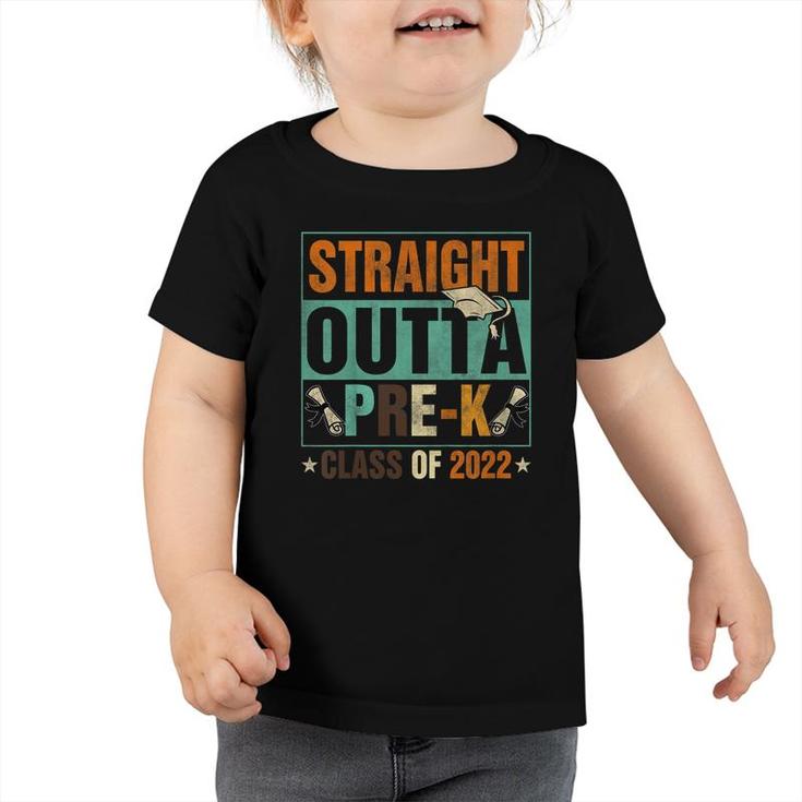 Kids Straight Outta Pre-K  2022 Preschool Graduation Gifts  Toddler Tshirt