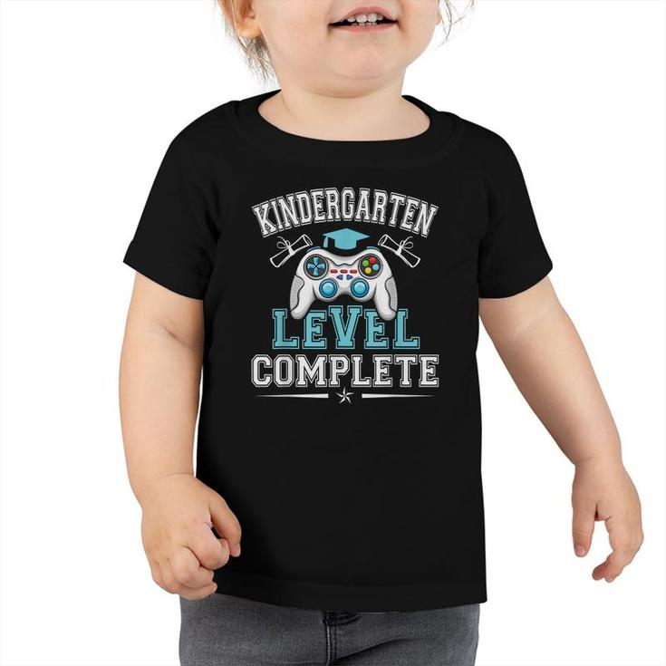 Kindergarten Level Complete Graduation Video Gamer Boys Kids  Toddler Tshirt