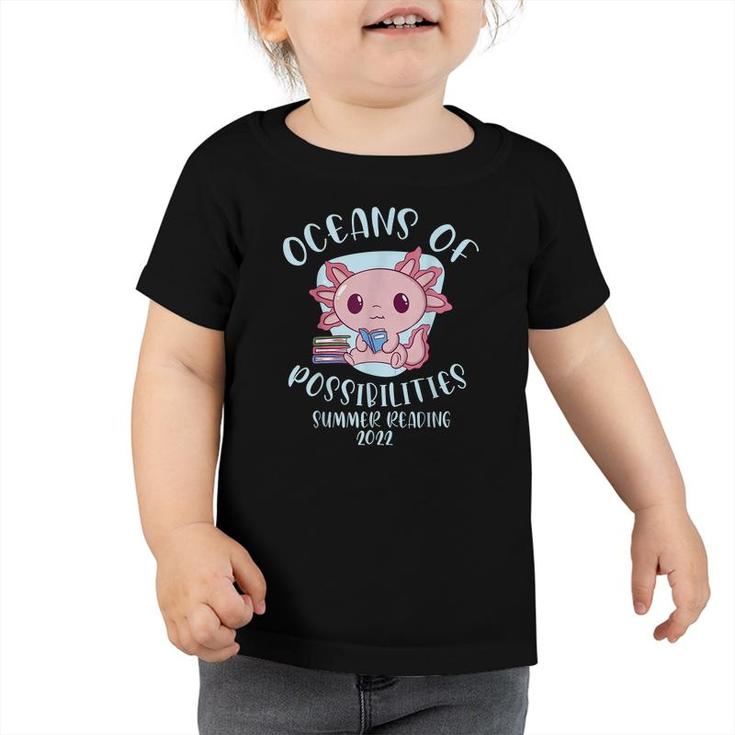 Oceans Of Possibilities Summer Reading 2022 Cute Sloth Books  Toddler Tshirt