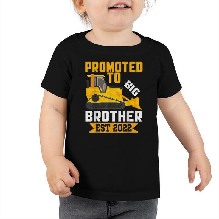 Promoted To Big Brother Est 2022 Funny New Brother  Toddler Tshirt