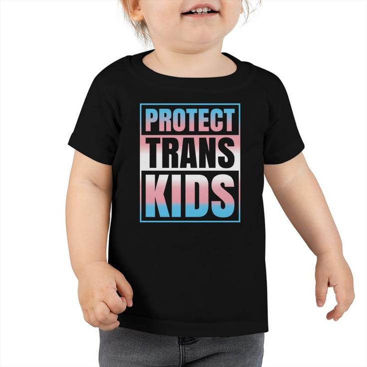 Protect Trans Kids Transgender Pronouns Matter Lgbtq Gender   Toddler Tshirt
