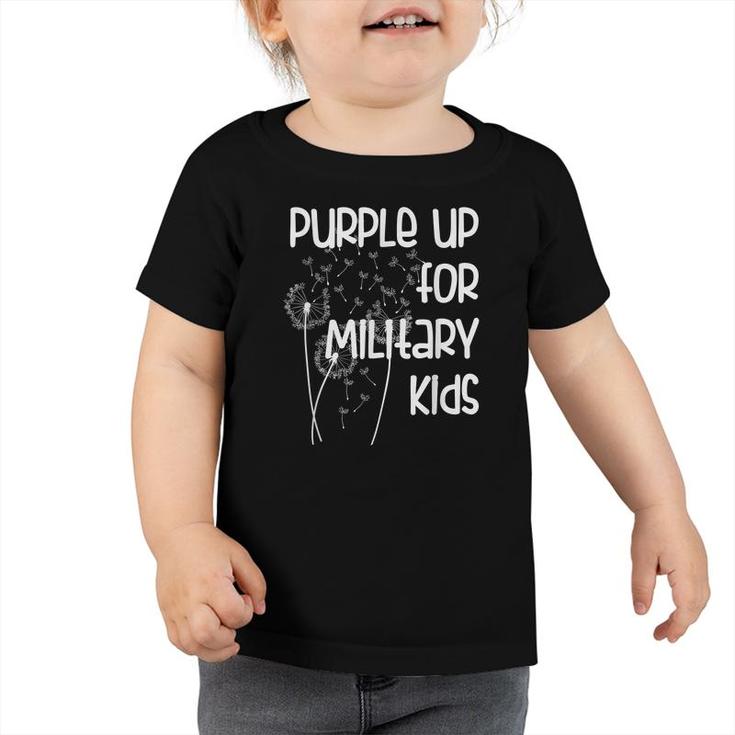 Purple Up For Military Kids - Month Of The Military Child  Toddler Tshirt