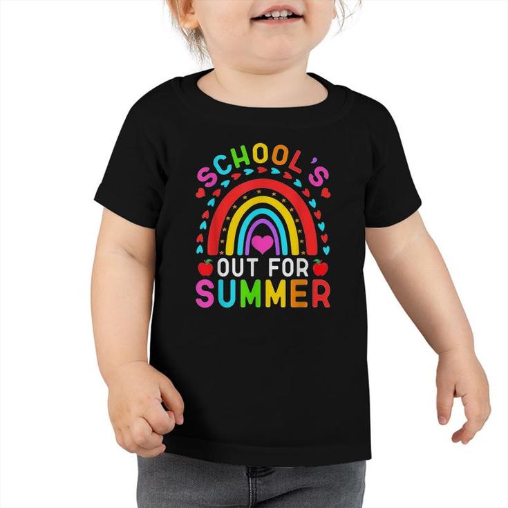 Schools Out For Summer Happy Last Day Of School Teacher Kid  Toddler Tshirt
