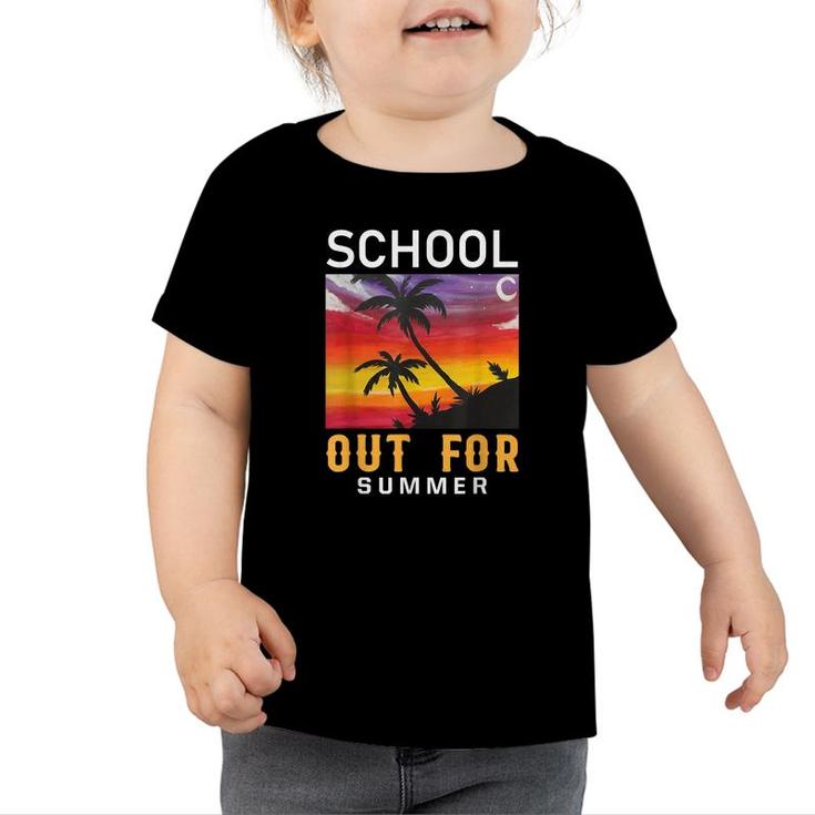 Schools Out For Summer Last Day Of School Pineapple Teacher  Toddler Tshirt