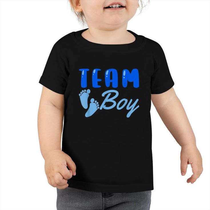 Team Boy Gender Reveal Party Baby Shower Family Matching  Toddler Tshirt