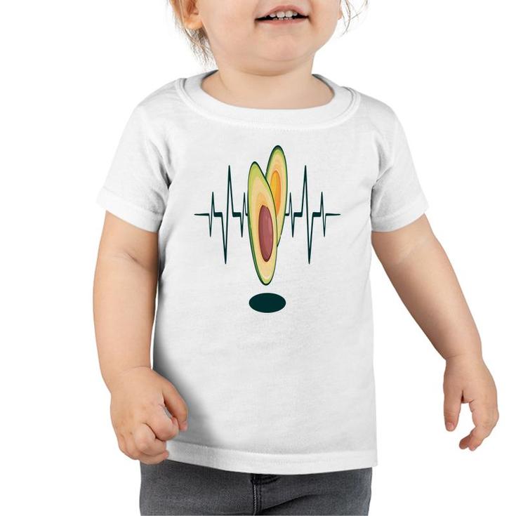 Avocardio Funny Avocado Heartbeat Is In Hospital Toddler Tshirt