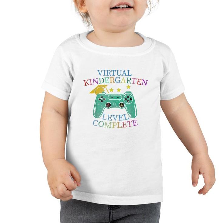 Virtual Kindergarten Graduation Level Complete Video Gamer  Toddler Tshirt