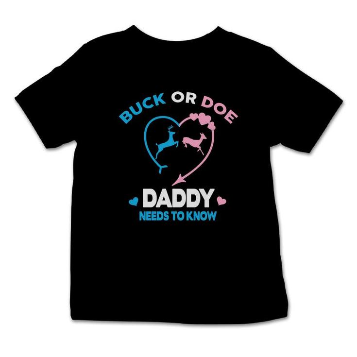 Baby Gender Reveal Party Gender Reveal Buck Or Doe Daddy Infant Tshirt