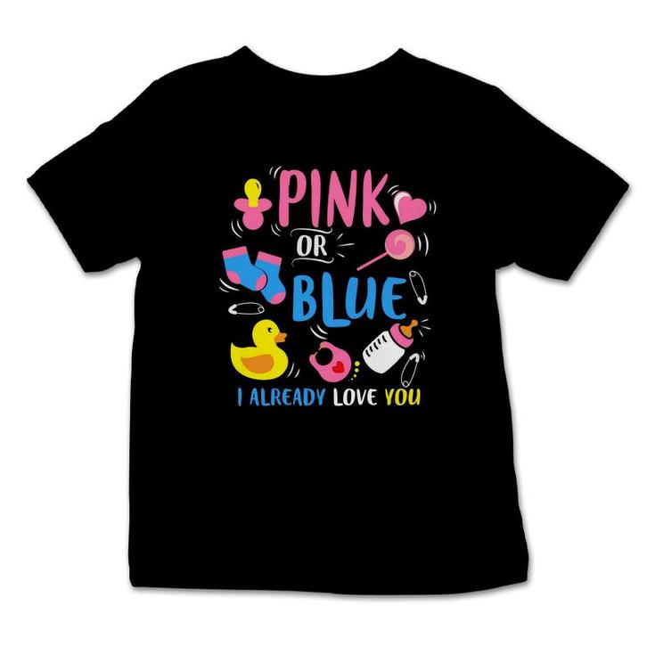 Baby Gender Reveal Party Pink Or Blue Love You Baby Gender Baby Things Infant Tshirt