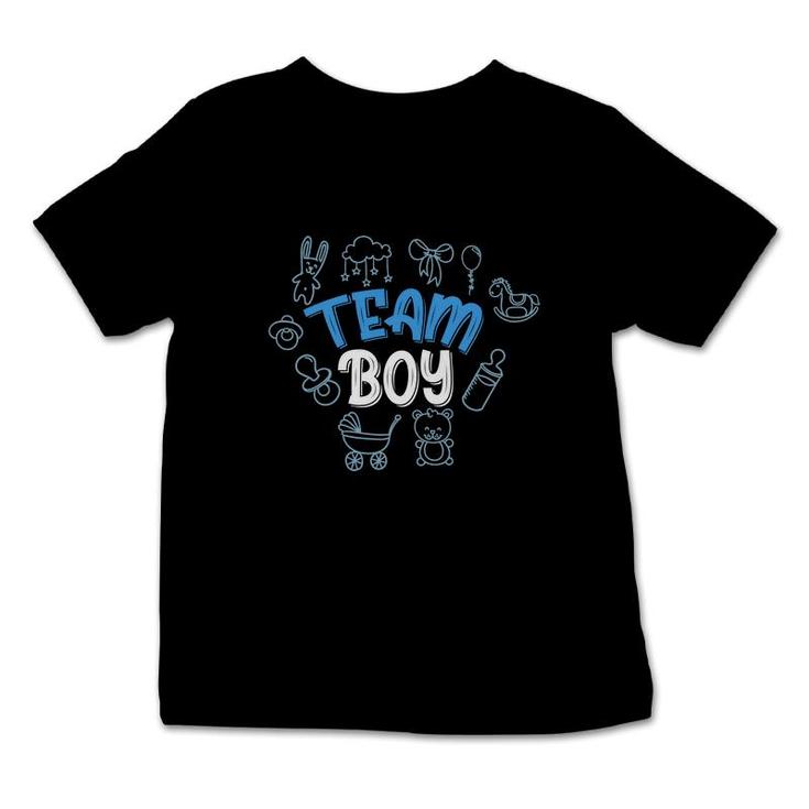 Baby Gender Reveal Party Team Boy Gender Reveal Baby Announcement Infant Tshirt