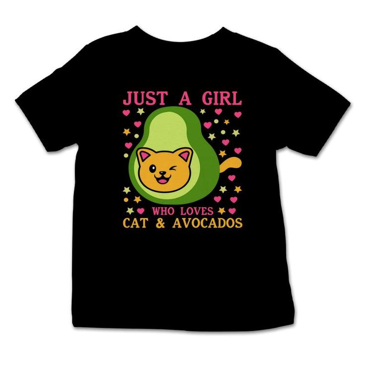 Just A Girl Who Lovers Cat And Avocados Funny Avocado Infant Tshirt