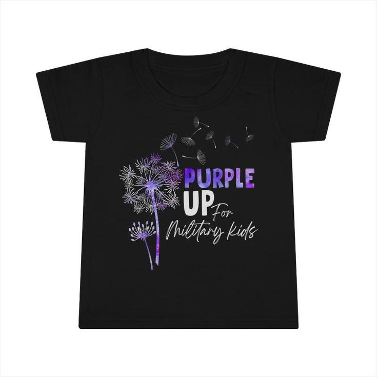 Purple Up For Military Kids - Month Of The Military Child  Infant Tshirt
