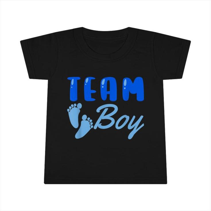 Team Boy Gender Reveal Party Baby Shower Family Matching  Infant Tshirt