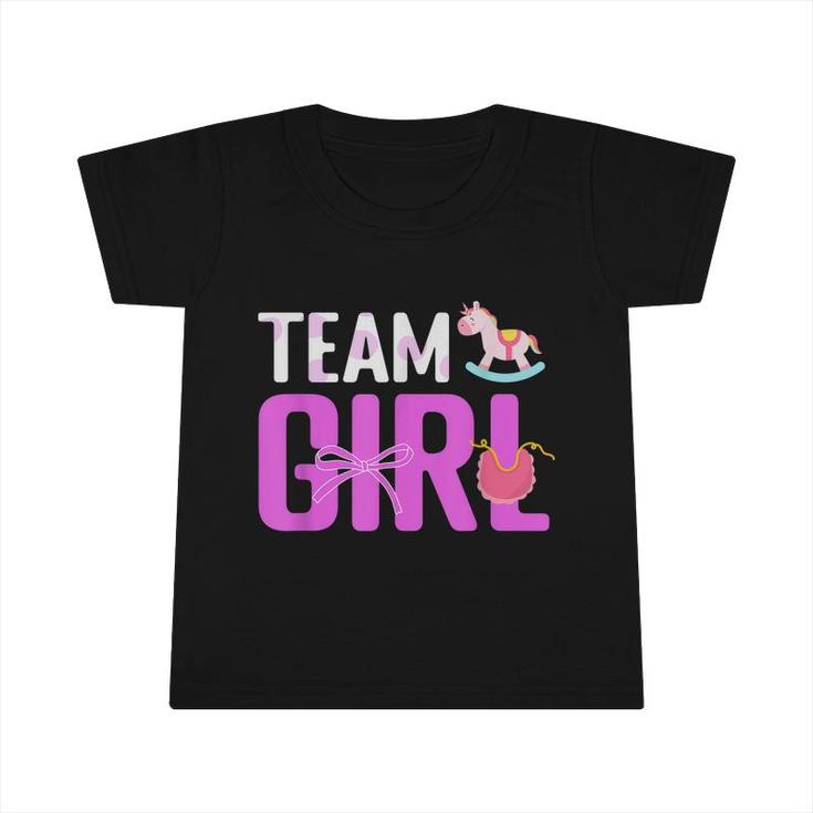Team Girl Baby Announcement Future Parents Gender Reveal  Infant Tshirt