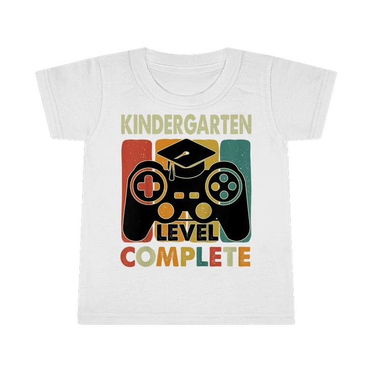 Kids Kids Kindergarten Level Complete Graduation Gamer Boys  Infant Tshirt