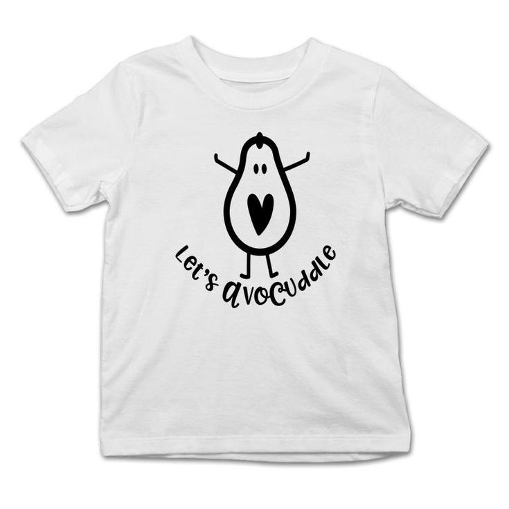 Lets Avocuddle Funny Avocado Black Graphics Infant Tshirt