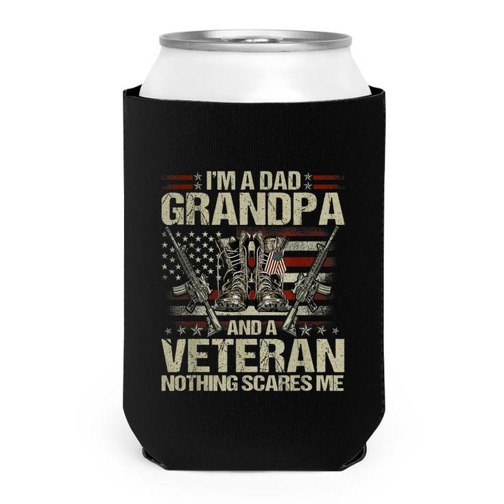 Im A Dad Grandpa And Veteran Fathers Day Funny Gifts  Can Cooler