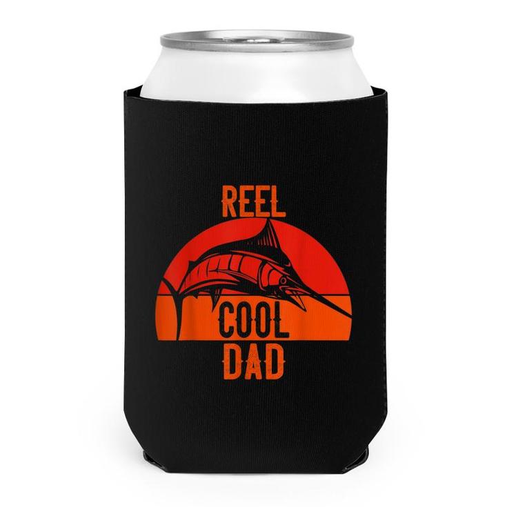 Reel Cool Dad Fishing Swordfish Vintage Fisher Fisherman  Can Cooler