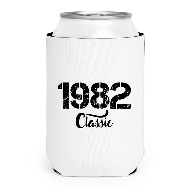 Classic 1982 40Th Birthday 1982 Vintage Black Can Cooler