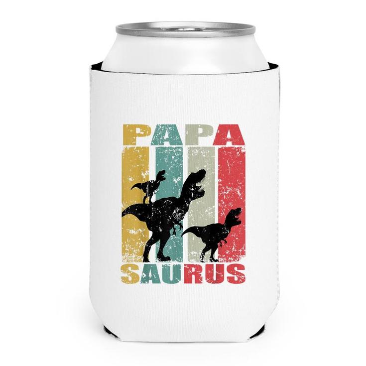 Papasaurus Rex Dinosaur Baby Dino Twin Family Papa Saurus  Can Cooler