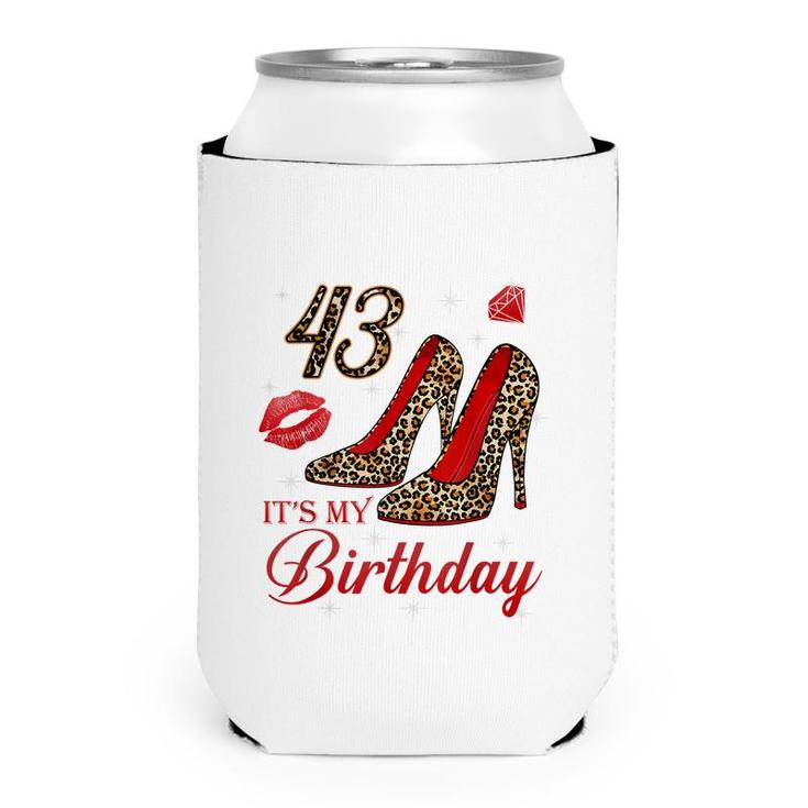 Women Its My 43Rd Leopard High Heels Happy 43Th Birthday  Can Cooler