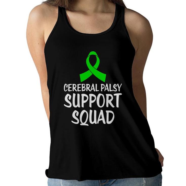 Cerebral Palsy Fight Cerebral Palsy Awareness Support Squad Women Flowy Tank