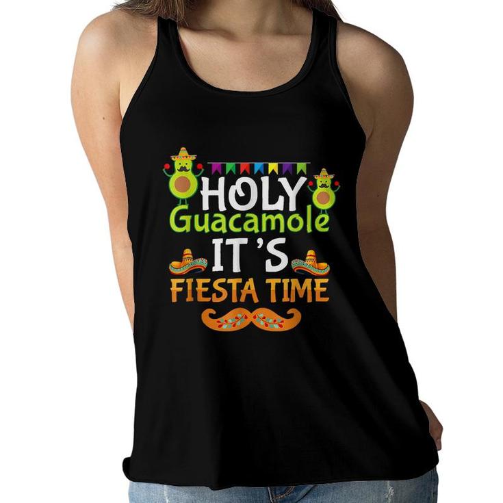 Cinco De Mayo Holy Guacamole Its Fiesta Time Fiesta  Women Flowy Tank