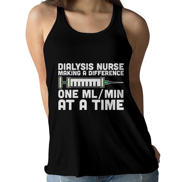 Dialysis Nurse Making A Difference One At A Time New 2022 Women Flowy Tank