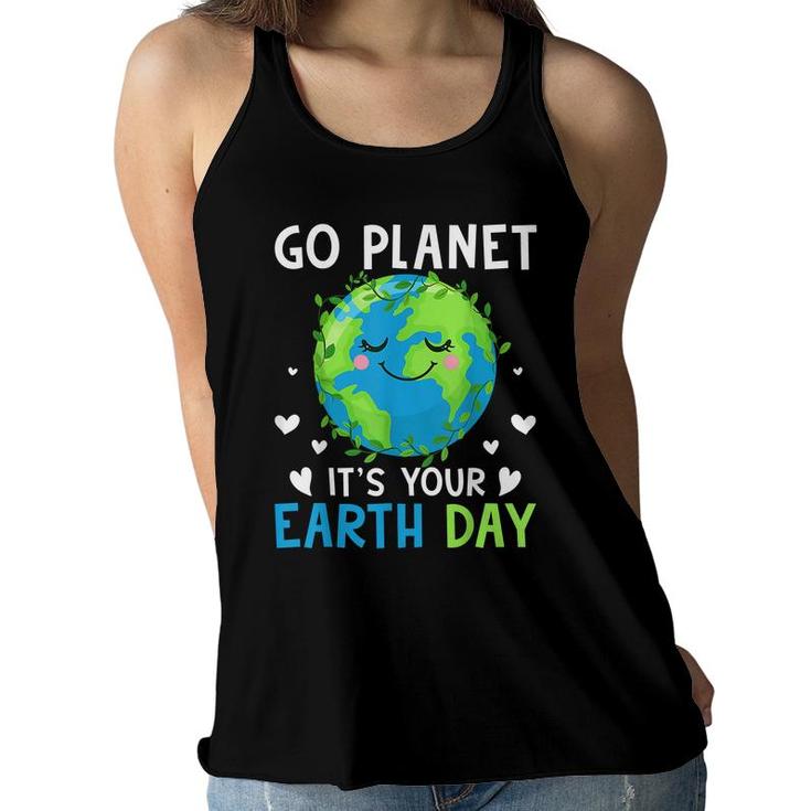 Earth Day 2022 Go Planet Its Your Earth Day Women Flowy Tank