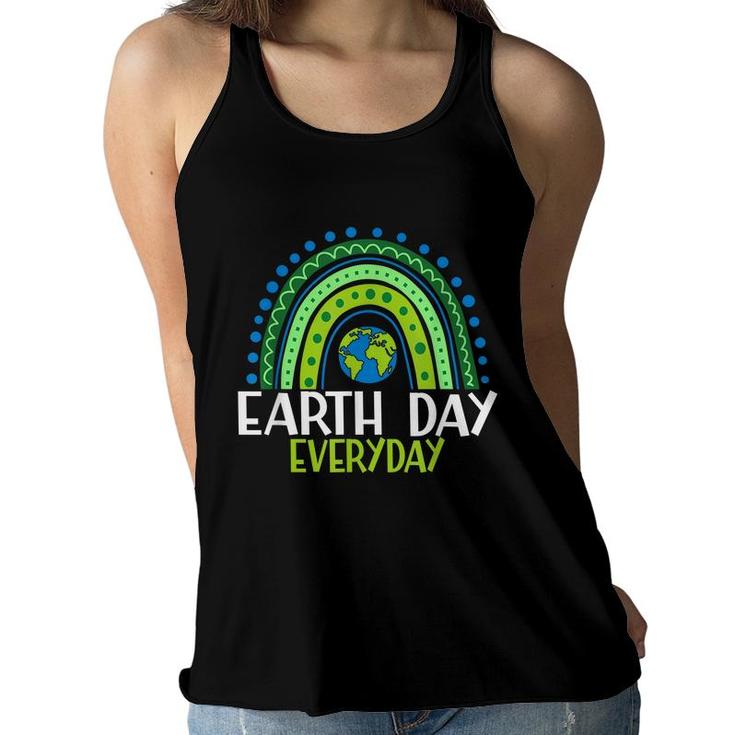 Earth Day  Teacher Earth Day Everyday Rainbow Earth Day  Women Flowy Tank