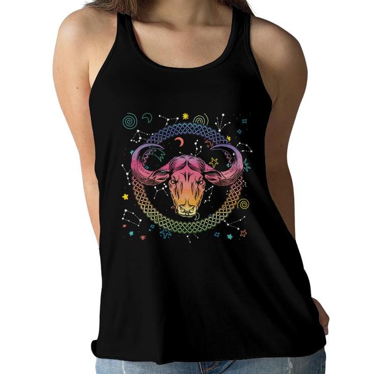 Earth Sign Astrology Horoscope Zodiac Sign Taurus   Women Flowy Tank