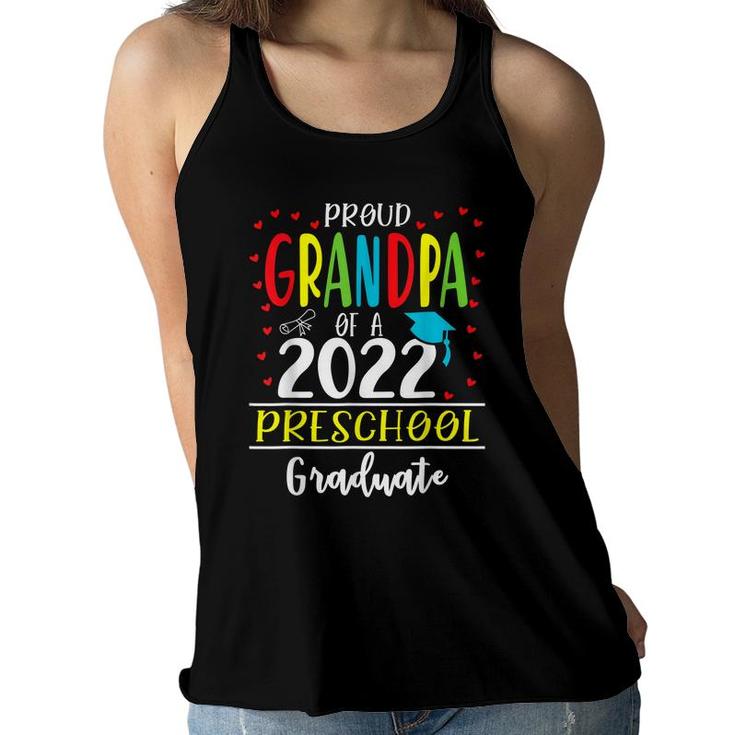 Funny Proud Grandpa Of A Class Of 2022 Preschool Graduate  Women Flowy Tank