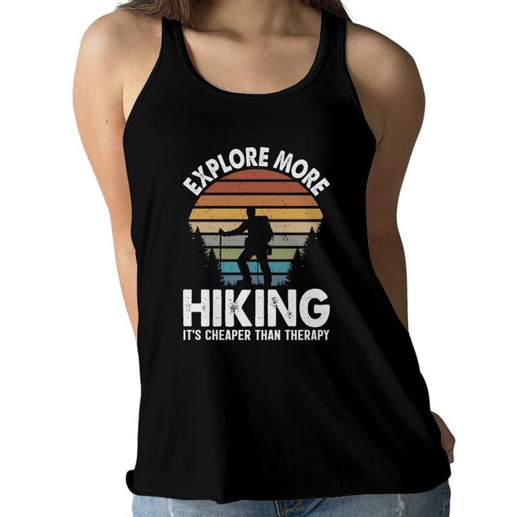Hiking Explore More Explore Travel Lover Women Flowy Tank