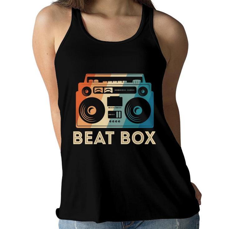 Hip Hop Beat Box Music Lovers Mixtape 80S 90S Retro Style Women Flowy Tank
