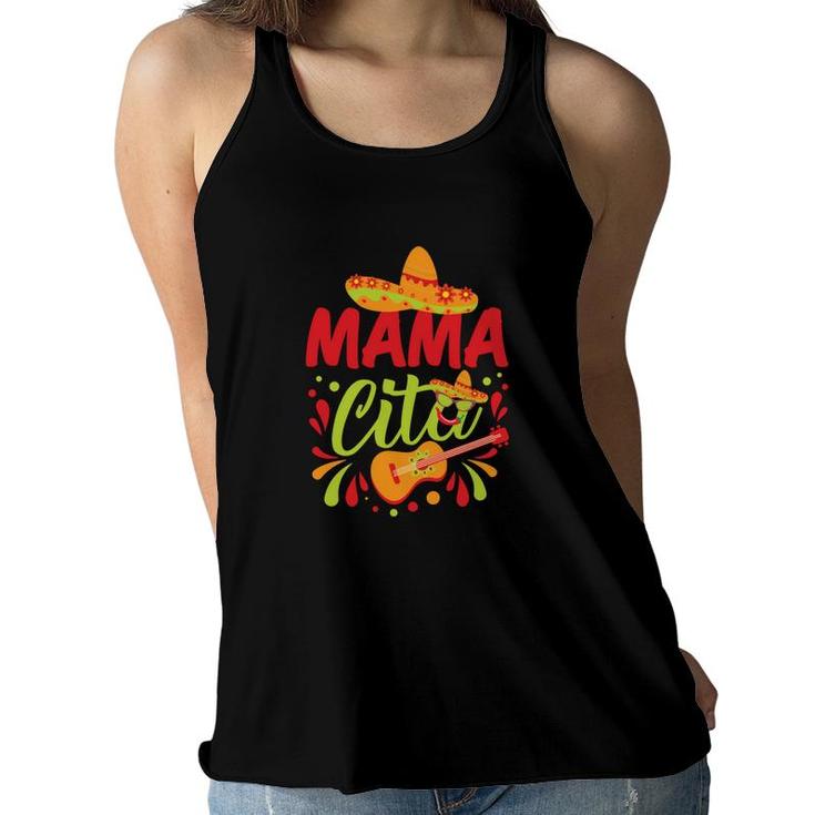 Mama Cita Hat Guitar Colorful Great Gift Women Flowy Tank