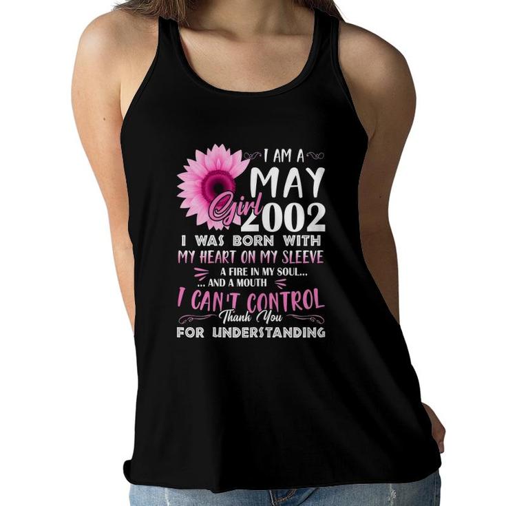 May Girl 2002  19Th Birthday Gift 19 Years Old Women Flowy Tank