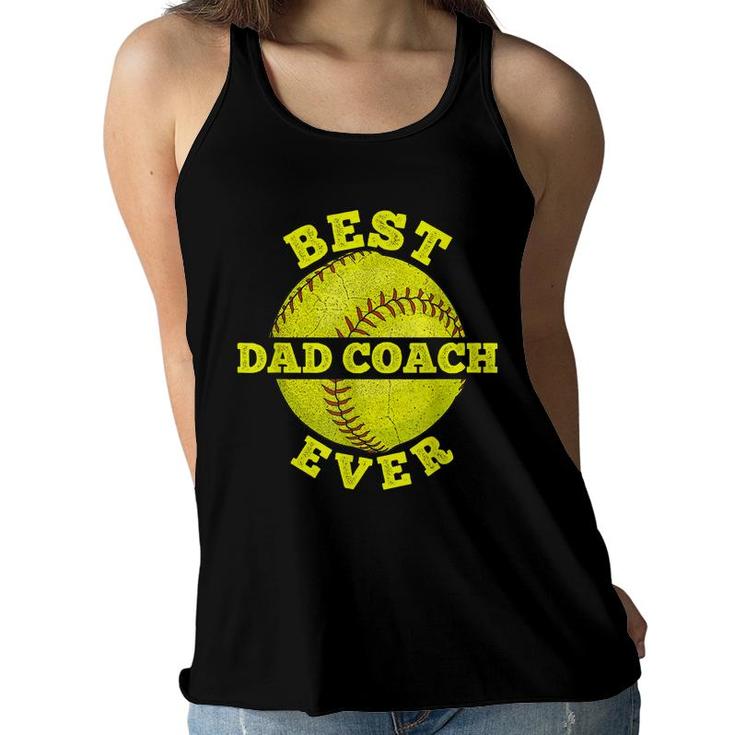 Mens Softball Quote For Your Softball Coach Dad  Women Flowy Tank