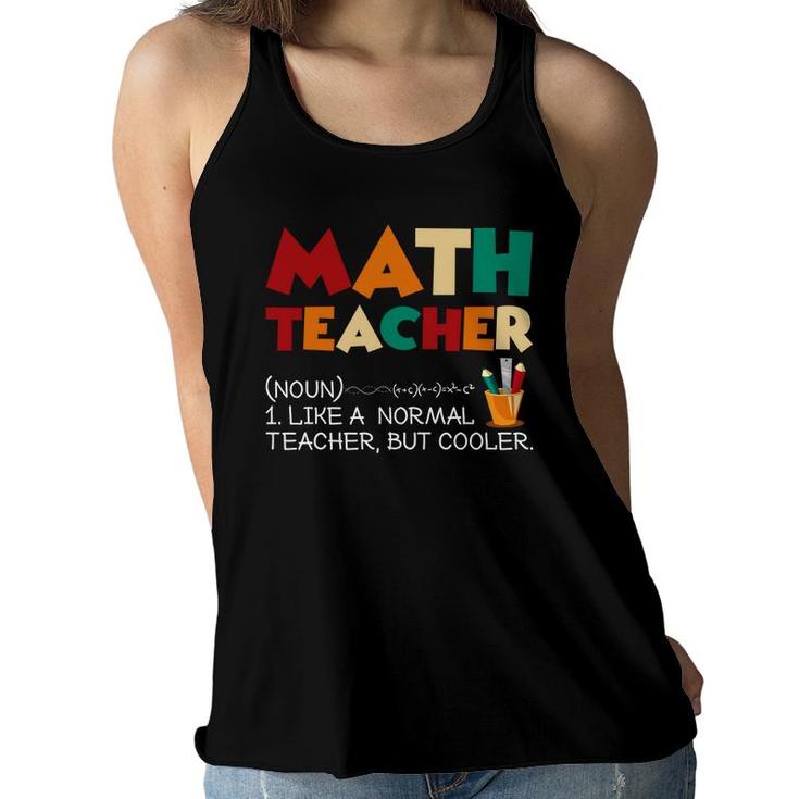 Physics Symbols Gifts For Math Teacher Definition Women Flowy Tank