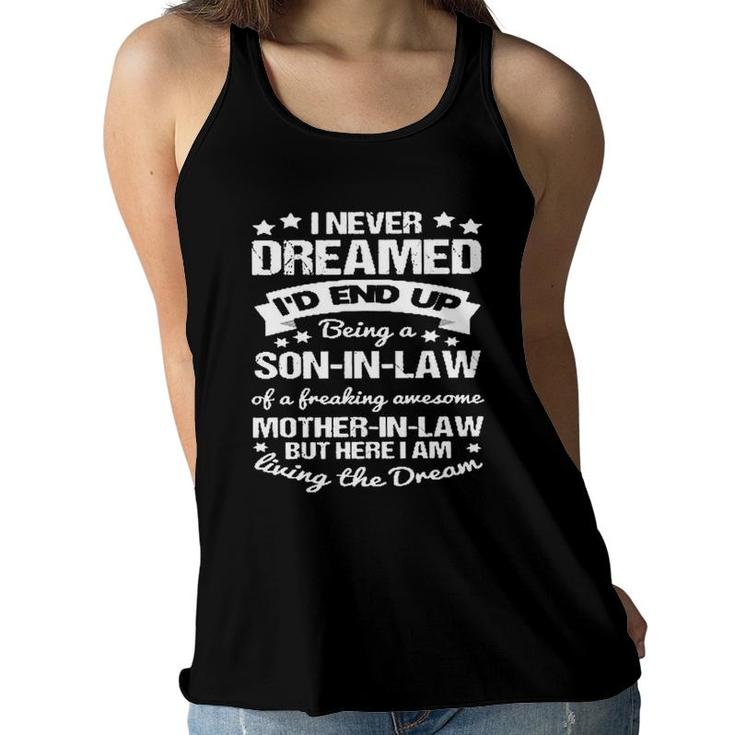 Son In Law Proud Awesome Mother In Law  New Letters Women Flowy Tank