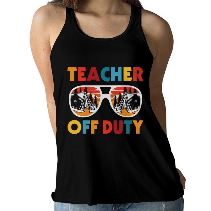 Teacher Off Duty Making Students Very Surprised And Sad Women Flowy Tank