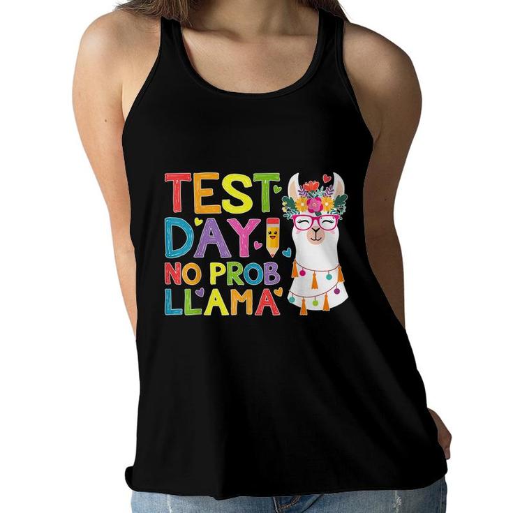 Test Day No Prob-Llama Llama Teacher Testing Day  Women Flowy Tank